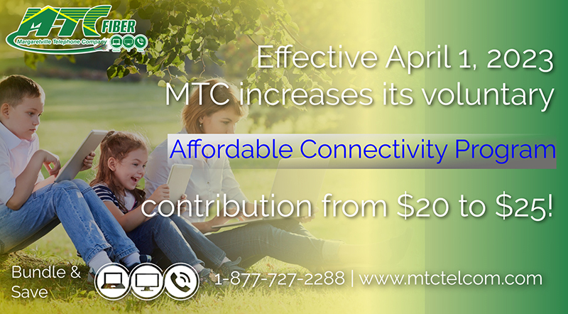 A graphic featuring the affordable connectivity program.