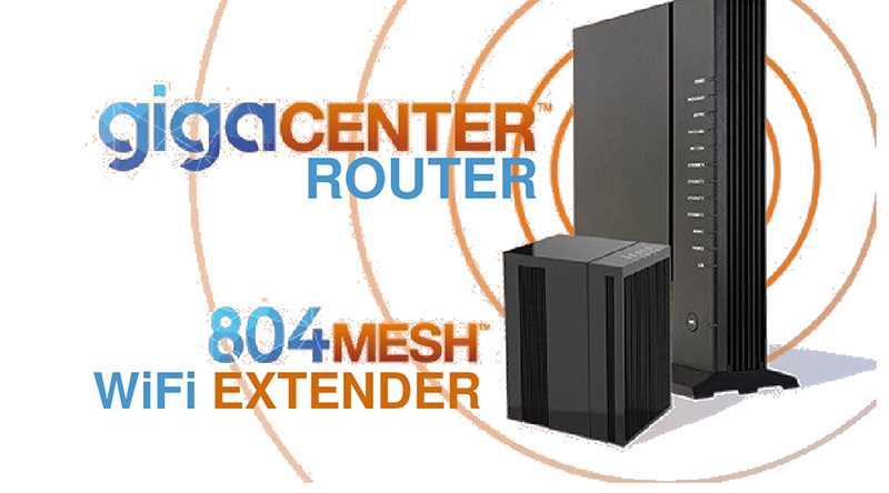 A router and extender are featured in this graphic.